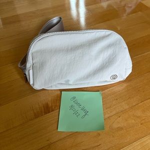 Lululemon white Opal everywhere belt bag